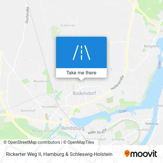 Rickerter Weg II map