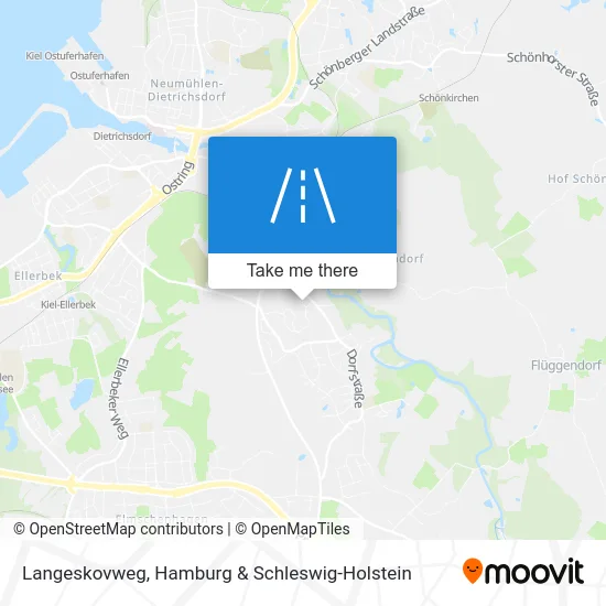 Langeskovweg map