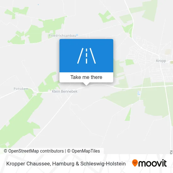 Kropper Chaussee map