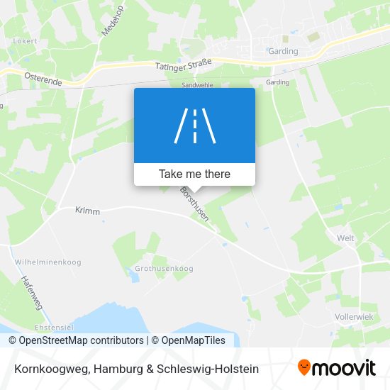 Kornkoogweg map