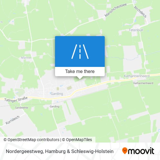 Nordergeestweg map