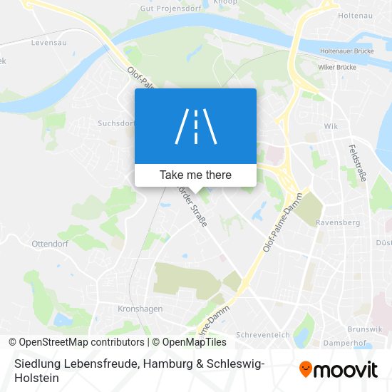 Siedlung Lebensfreude map