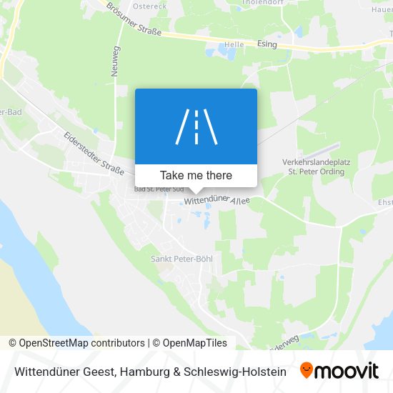 Wittendüner Geest map