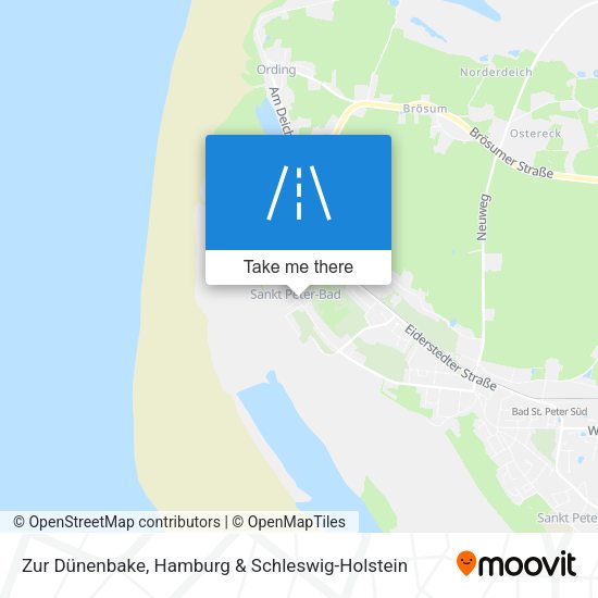 Zur Dünenbake map