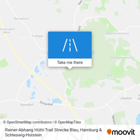 Rainer-Abhang Hütti-Trail Strecke Blau map