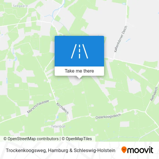 Карта Trockenkoogsweg