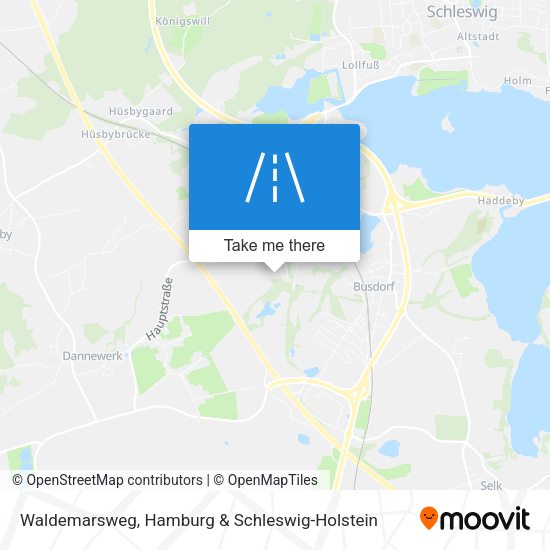 Waldemarsweg map