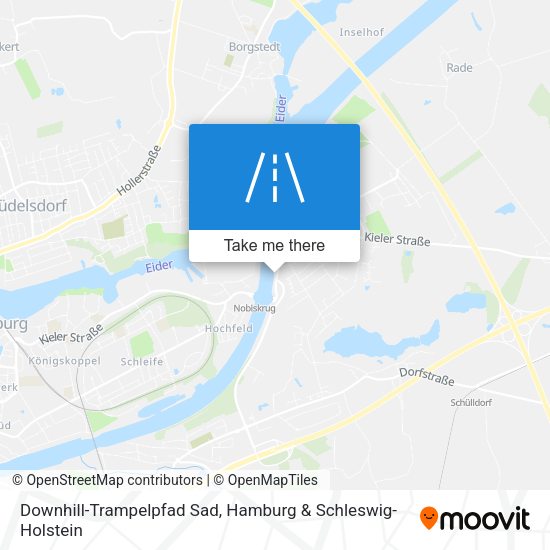 Downhill-Trampelpfad Sad map