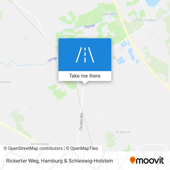 Rickerter Weg map