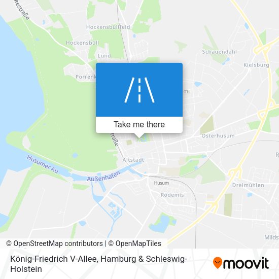 König-Friedrich V-Allee map