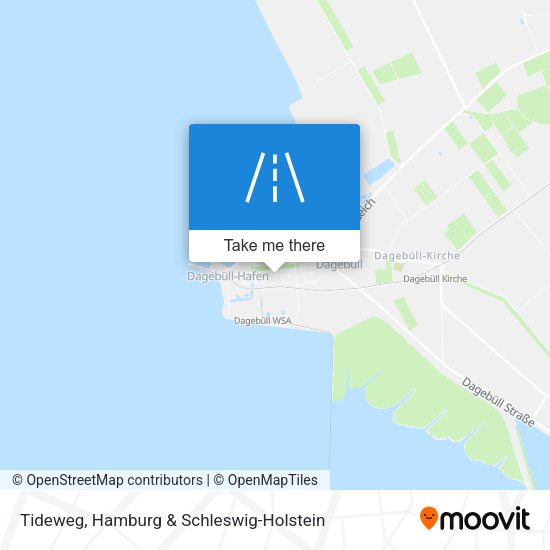 Tideweg map