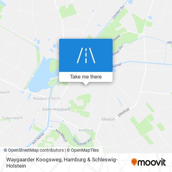 Waygaarder Koogsweg map