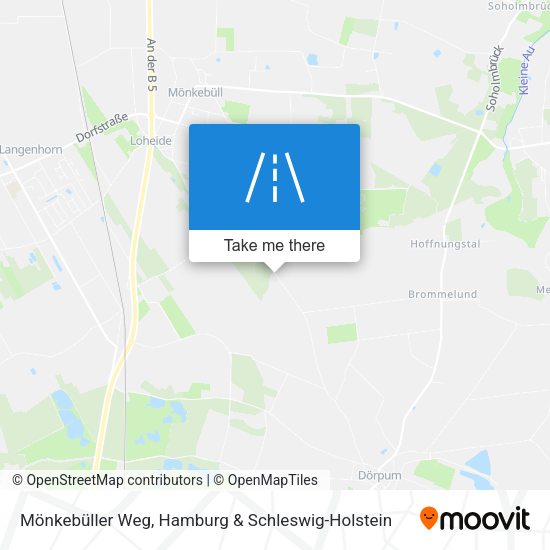Mönkebüller Weg map