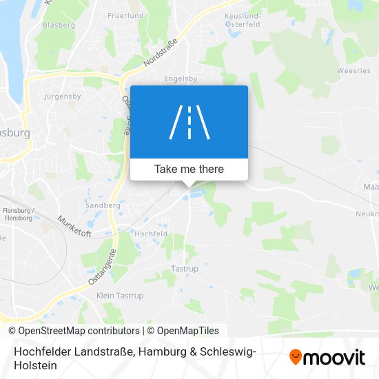 Hochfelder Landstraße map
