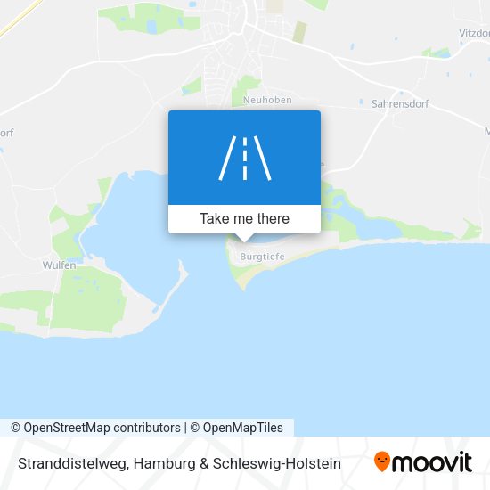 Stranddistelweg map