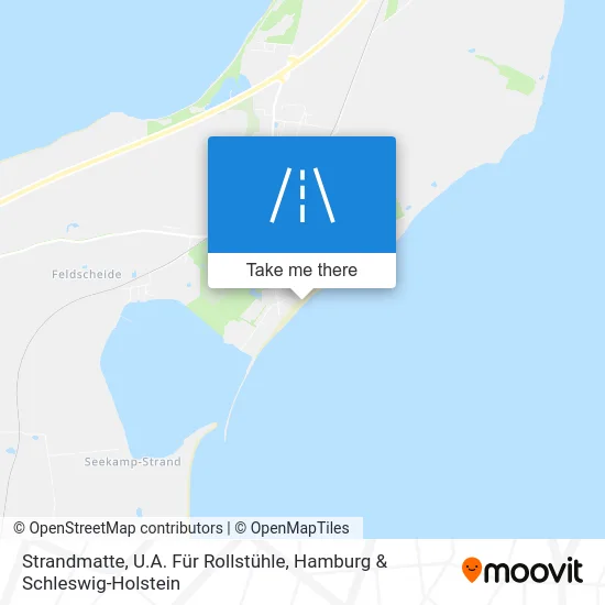 Карта Strandmatte, U.A. Für Rollstühle