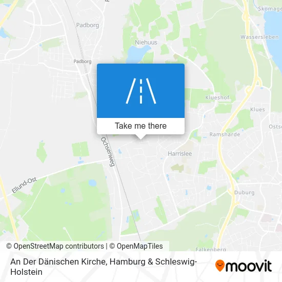 Карта An Der Dänischen Kirche