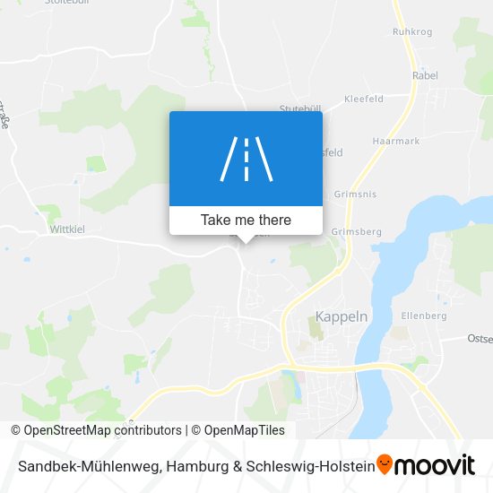 Sandbek-Mühlenweg map