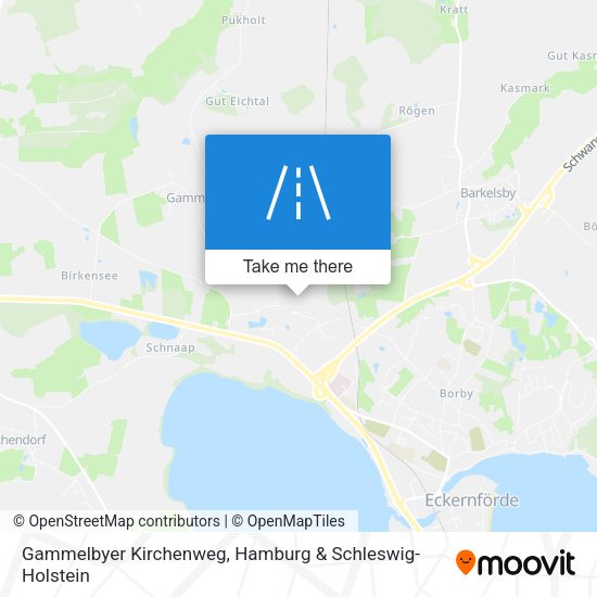 Gammelbyer Kirchenweg map