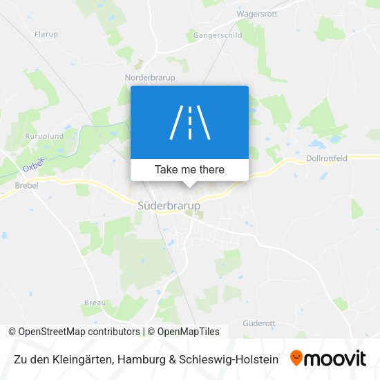 Zu den Kleingärten map