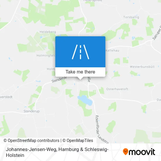 Johannes-Jensen-Weg map