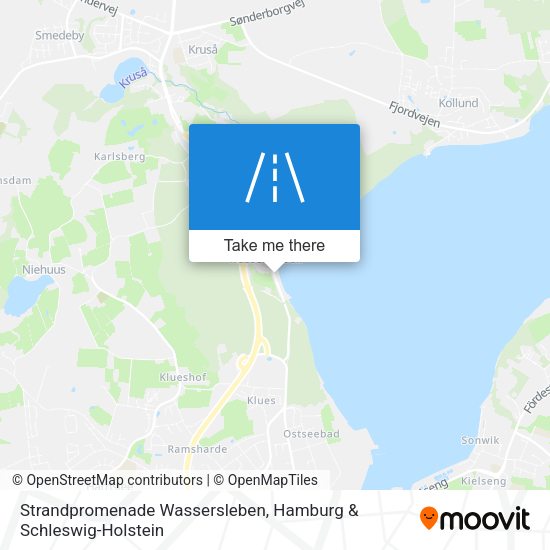 Strandpromenade Wassersleben map