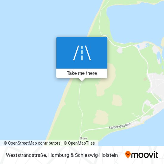 Weststrandstraße map