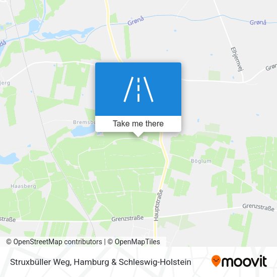 Struxbüller Weg map