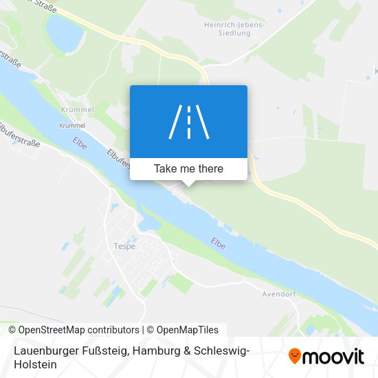 Lauenburger Fußsteig map