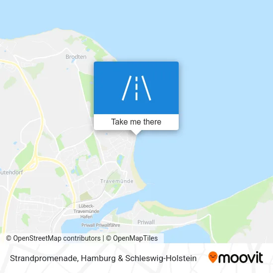 Strandpromenade map