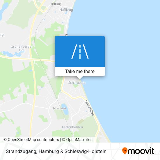 Strandzugang map