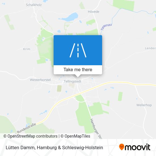 Lütten Damm map