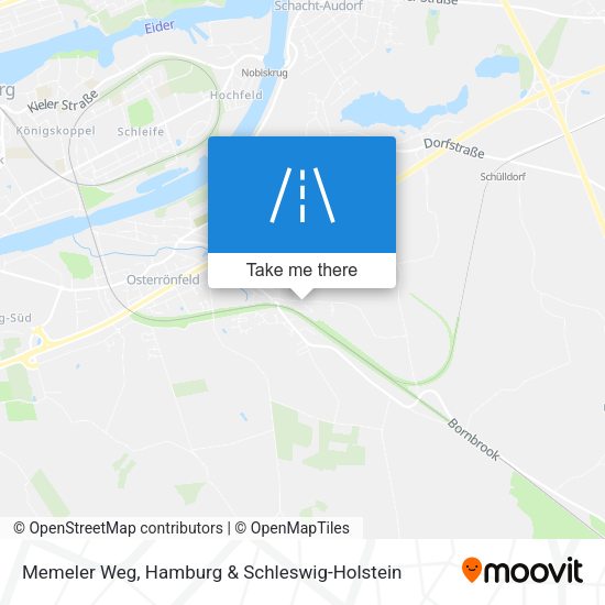 Memeler Weg map