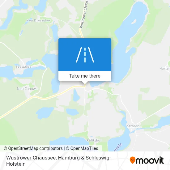 Wustrower Chaussee map
