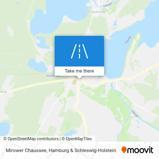 Mirower Chaussee map