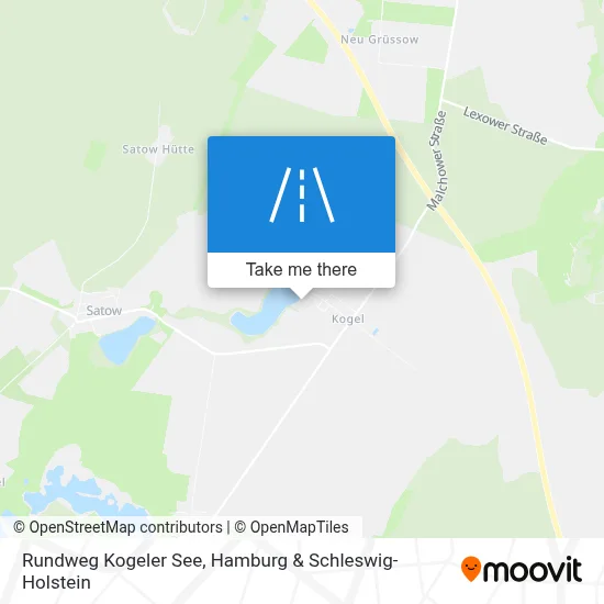Rundweg Kogeler See map