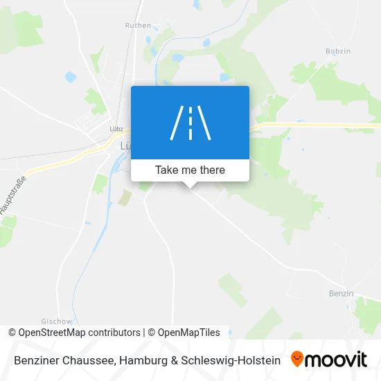 Benziner Chaussee map