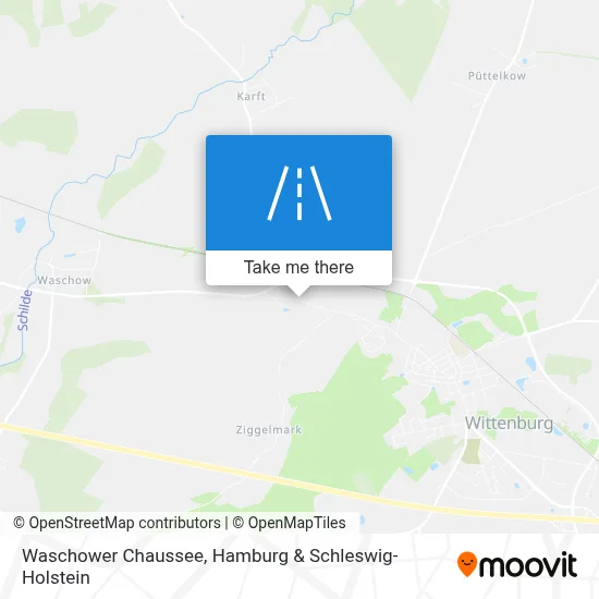 Waschower Chaussee map