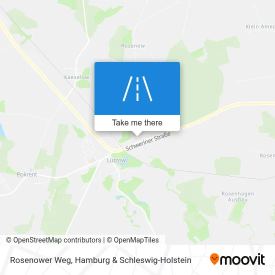 Rosenower Weg map