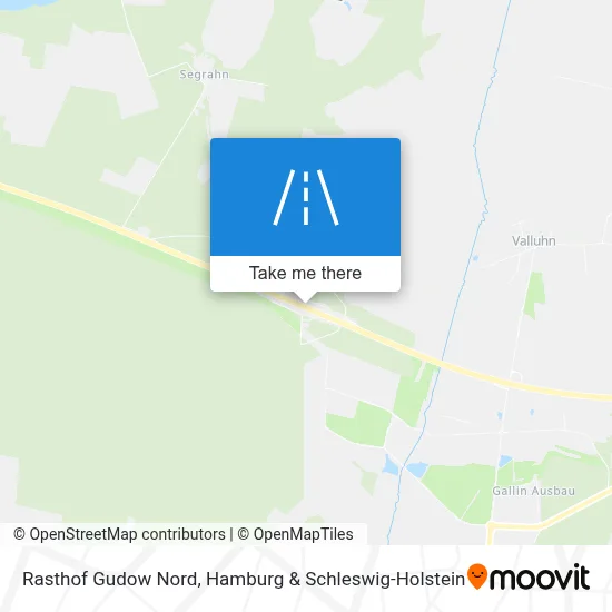 Rasthof Gudow Nord map