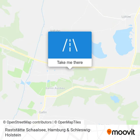 Raststätte Schaalsee map