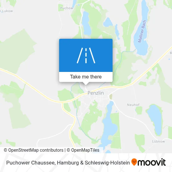 Puchower Chaussee map