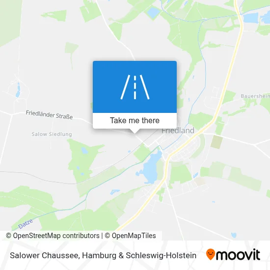 Salower Chaussee map