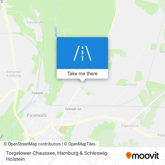 Torgelower Chaussee map