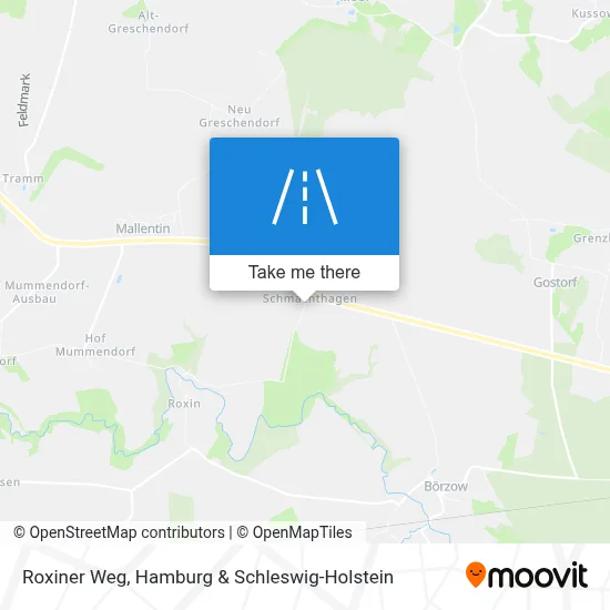 Roxiner Weg map