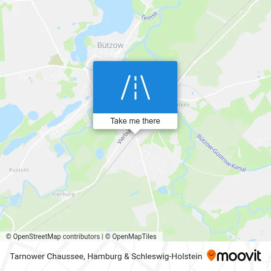 Tarnower Chaussee map