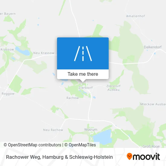Rachower Weg map
