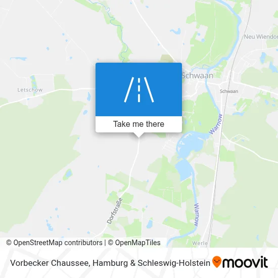 Vorbecker Chaussee map