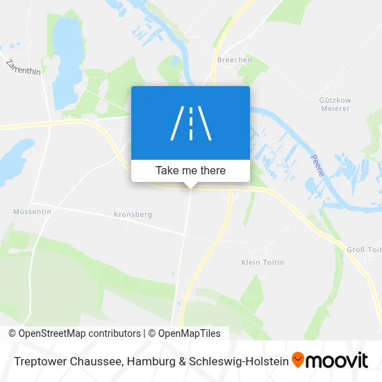 Treptower Chaussee map