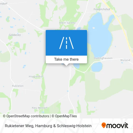 Rukietener Weg map